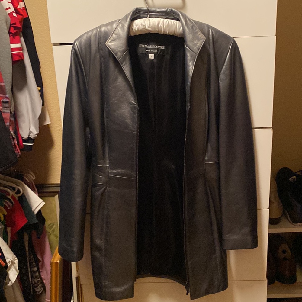 West coast leather dress/jacket. Says size 4 but it runs small size 0-2
